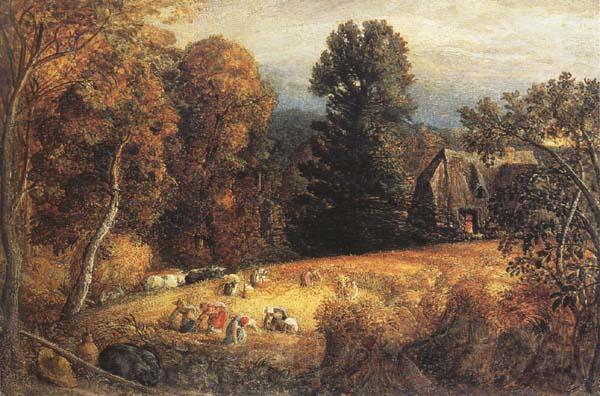 The Gleaning Field, Samuel Palmer